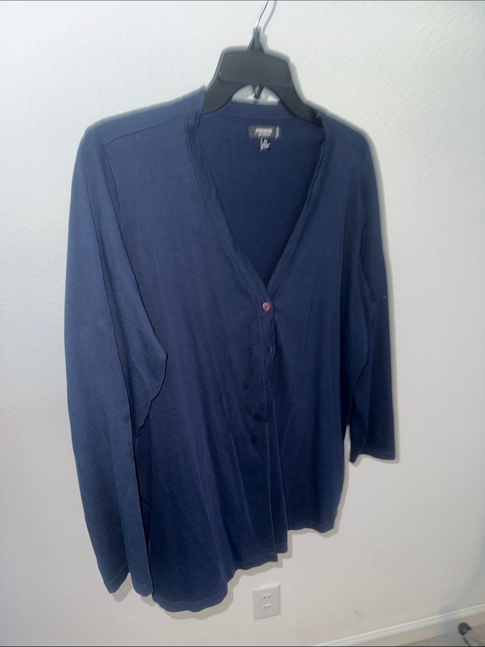 Premise Navy V-Neck Women's Cardigan